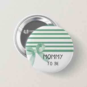 Badge Rond 5 Cm Jolie Bébé à l'eau de toilette à la menthe Maman f