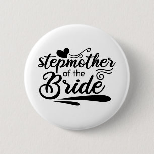 Badge Rond 5 Cm Jolie Belle-Mère De La Mariée Mariage De Mariée En