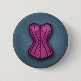Badge Rond 5 Cm Jolie Corse Rose