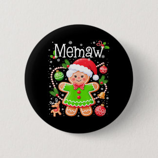 Badge Rond 5 Cm Jolie famille en pain d'épice de Memaw pour Noël