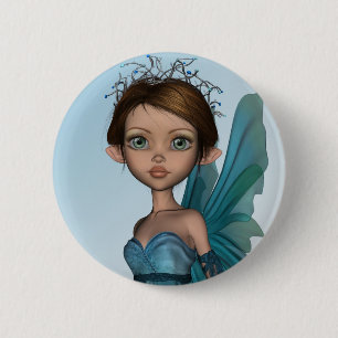 Badge Rond 5 Cm Jolie Fée