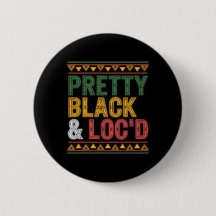 Badge Rond 5 Cm Jolie femme noire aux dreadlocks afro sous substan