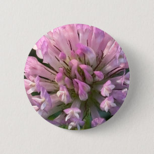 Badge Rond 5 Cm Jolie fleur de trèfle 