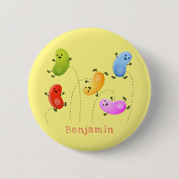 Badge Rond 5 Cm Jolie jellybeans bondissant dessin animé