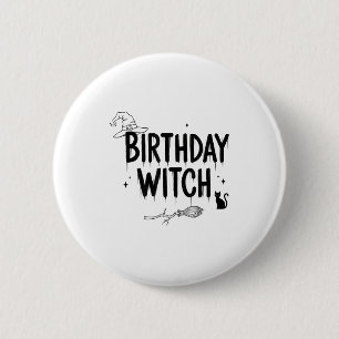 Badge Rond 5 Cm Jolie Sorcière Drôle Anniversaire Sorcières Joyeus