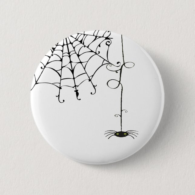 Badge Rond 5 Cm JOLIE toile d'araignée (Devant)