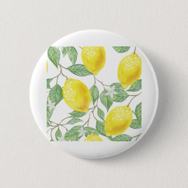 Badge Rond 5 Cm Jolies citrons (Devant)