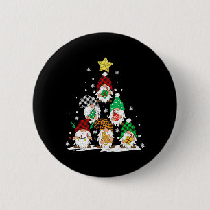 Badge Rond 5 Cm Jolies lutins décorations de sapin de Noël Gnomes