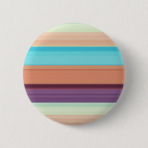 Badge Rond 5 Cm Jolies rayures bleues marron 