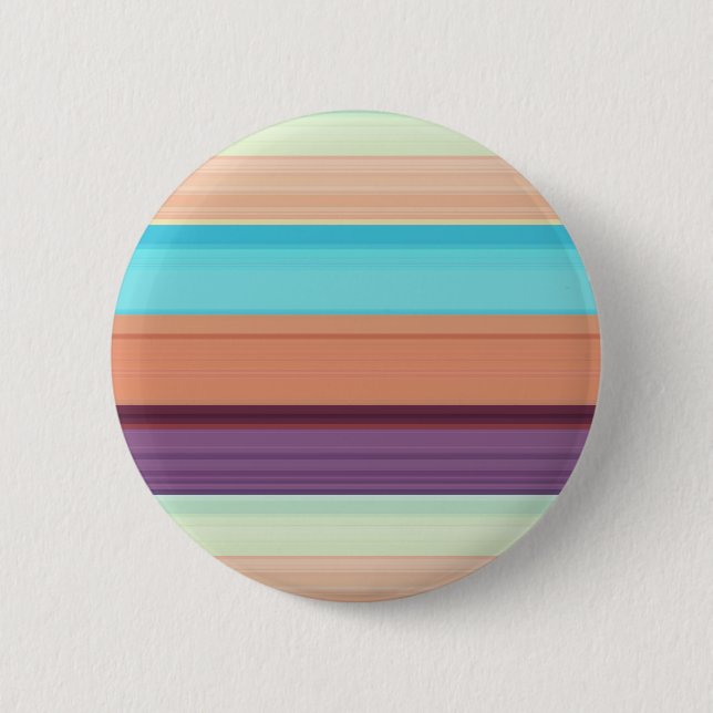 Badge Rond 5 Cm Jolies rayures bleues marron  (Devant)