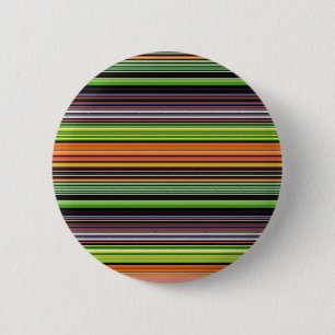 Badge Rond 5 Cm Jolies rayures noires colorées