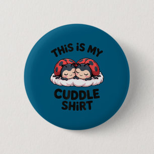 Badge Rond 5 Cm Jolis coccinelles Couple C'est Mon Câlin
