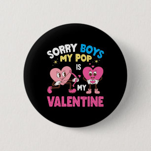 Badge Rond 5 Cm Jolis personnages au cœur désolé les garçons mon p