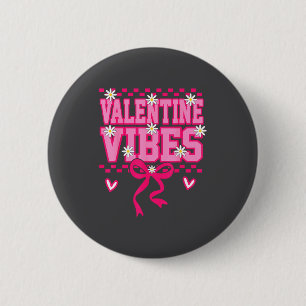 Badge Rond 5 Cm Jolis Sourires de la Saint-Valentin Visage Fête de