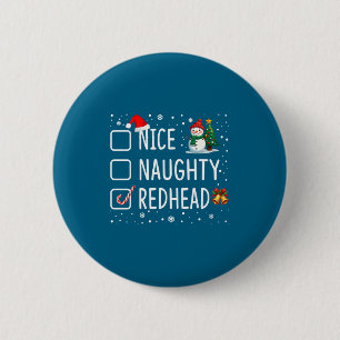 Badge Rond 5 Cm Jolis sous-vêtements de Noël pour rouquins coquins