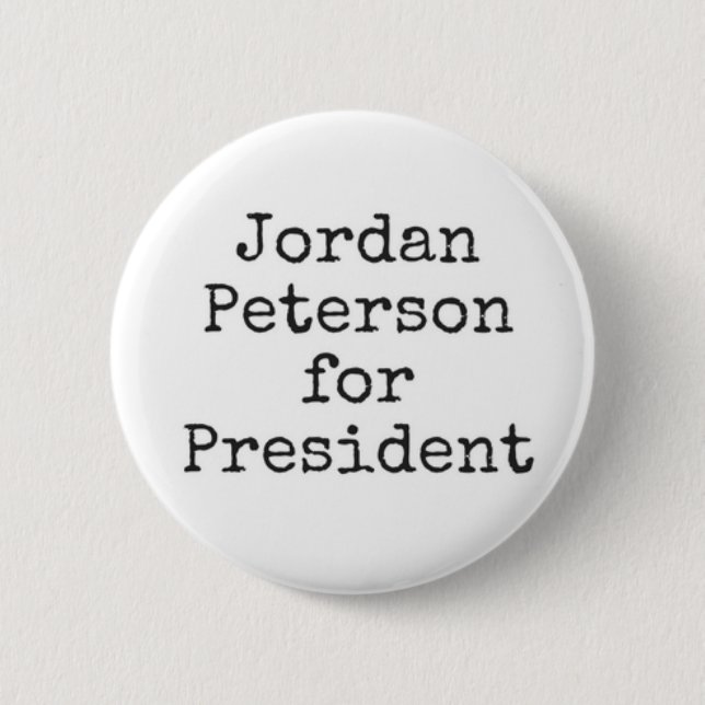 Badge Rond 5 Cm Jordan Peterson, président (Devant)