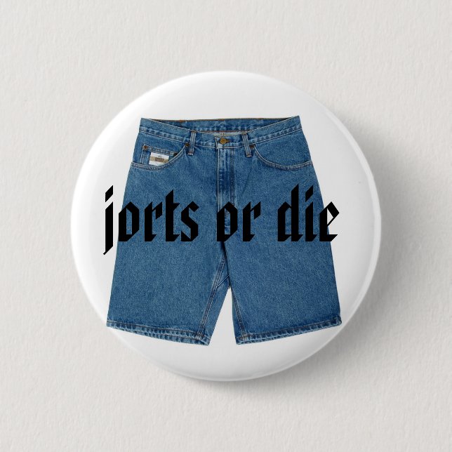 Badge Rond 5 Cm Jorts ou meurent bouton (Devant)