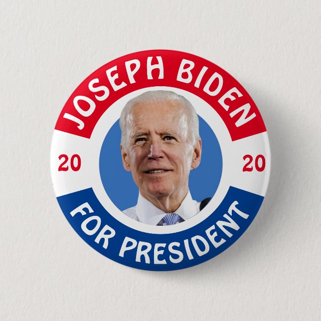 Badge Rond 5 Cm Joseph Biden for President 2020 (Devant)