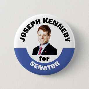 Badge Rond 5 Cm Joseph Kennedy pour le sénateur