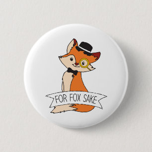 Badge Rond 5 Cm Jote Fox Clipart Oh Pour Fox Sake Epic Sarcastique