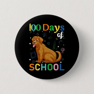 Badge Rond 5 Cm Jote Golden Retriever Amoureux de les chiens étudi