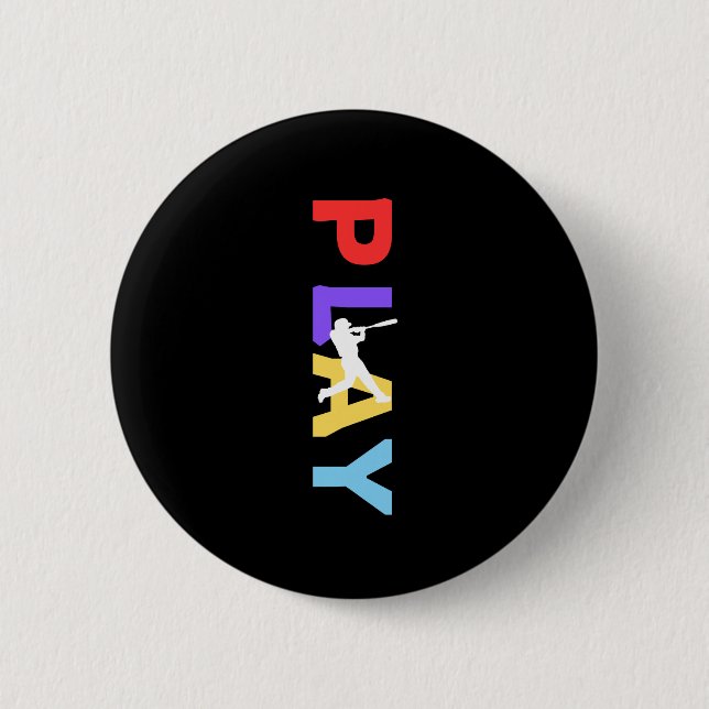 Badge Rond 5 Cm Jouer (Devant)