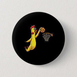 Badge Rond 5 Cm Jouer au poulet en caoutchouc amusant Jouer Bysket