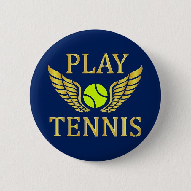 Badge Rond 5 Cm Jouer au tennis (Devant)