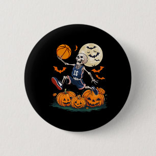 Badge Rond 5 Cm Jouer Basket-ball Halloween Hommes garçons Basketb
