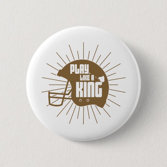 Badge Rond 5 Cm Jouer comme roi (Devant)