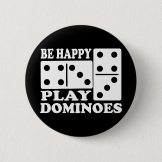 Badge Rond 5 Cm jouer dominos Domino pour jouer jeu cadeau idée