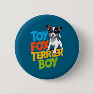 Badge Rond 5 Cm Jouet pour homme renard terrier garçon dessin anim