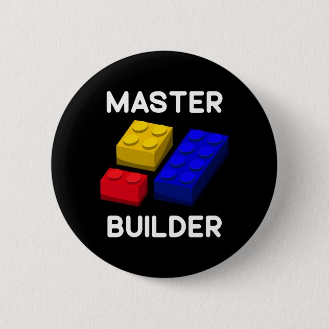 Badge Rond 5 Cm Jouets de construction de blocs mignons pour enfan (Devant)