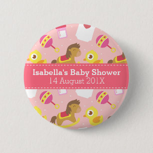 Badge Rond 5 Cm Jouets mignons de bébé, cadeau de baby shower