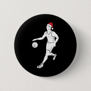Badge Rond 5 Cm Joueur Bysketbyll Pajama Cool Sport X-ma