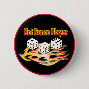 Badge Rond 5 Cm joueur chaud de bunco