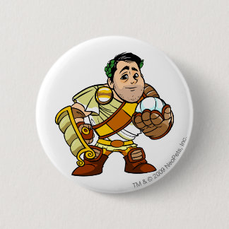 Badge Rond 5 Cm Joueur d'Altador de personnel d'EL Picklesaur