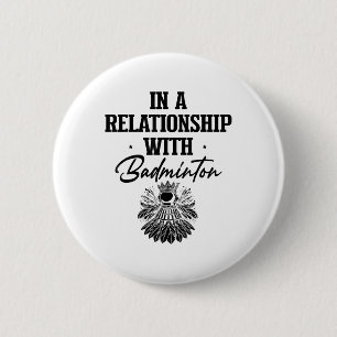 Badge Rond 5 Cm Joueur de badminton Got Shuttle Raquette de volant