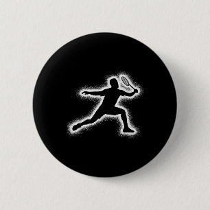 Badge Rond 5 Cm Joueur de badminton Navette Garçons Enfants Badmin