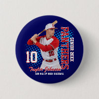 Joueur de baseball senior Photo personnalisée Équi
