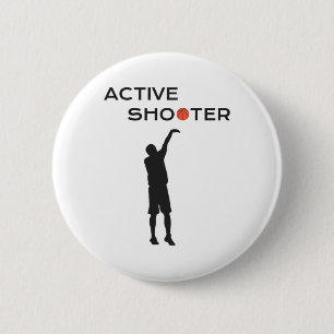 Badge Rond 5 Cm Joueur de basketball de tir actif Basketball actif