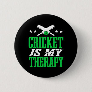 Badge Rond 5 Cm Joueur de cricket hommes cricket