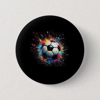 Badge Rond 5 Cm Joueur de football cool Sport pour garçons Hommes 