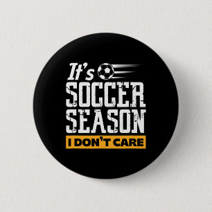 Badge Rond 5 Cm Joueur de football Équipe C'est la saison de footb