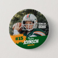 Joueur de football nuit senior photo personnalisée