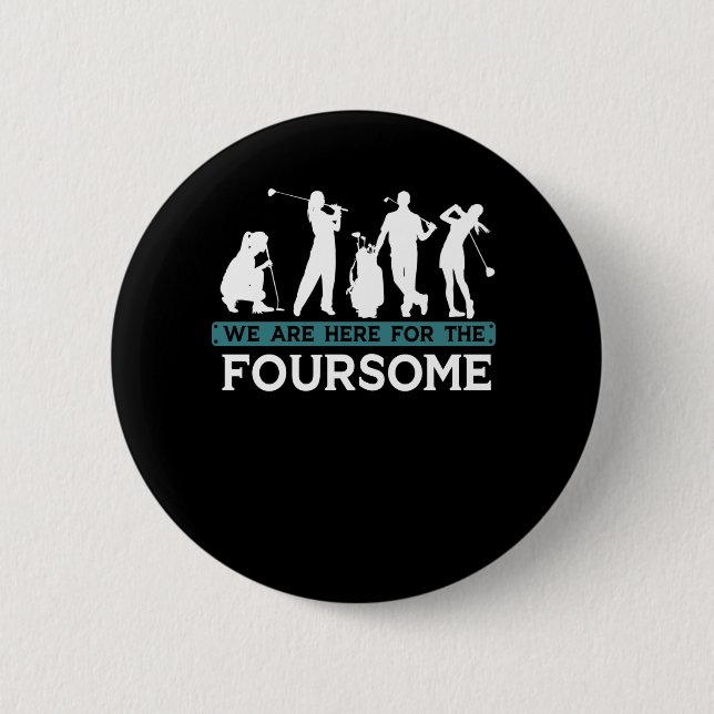 Badge Rond 5 Cm Joueur de golf amusant Quotes de golfeurs (Devant)