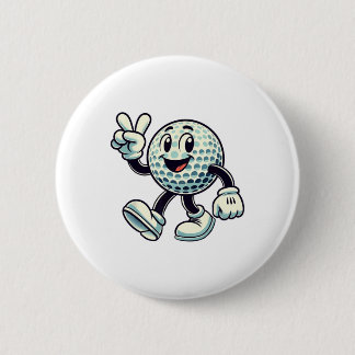 Badge Rond 5 Cm Joueur de golf jeunesse garçons golf drôle 