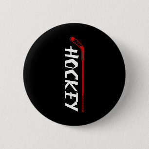 Badge Rond 5 Cm Joueur de hockey sur glace Cadeau 8