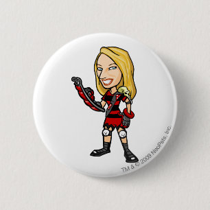 Badge Rond 5 Cm Joueur de personnel d'île de Krawk d'alto