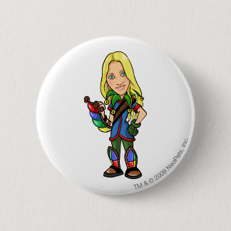 Badge Rond 5 Cm Joueur de personnel d'île de Socktastic Roo